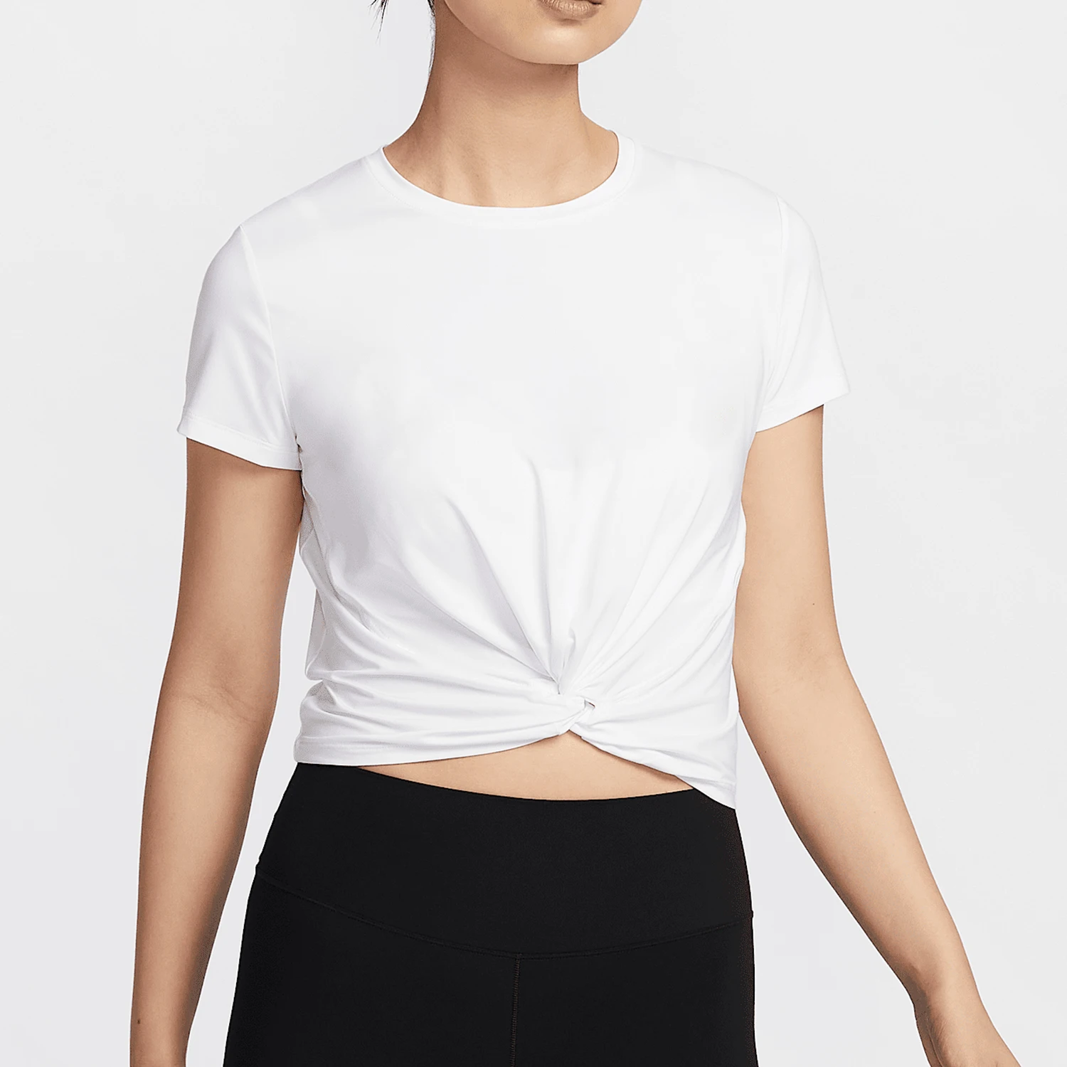 

Nike Official Genuine Summer New Women's Short Wrinkle Simple Knit Short Sleeve HJ1055-100