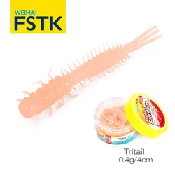 FSTK силиконовый червь мягкая рыболовная приманка 4 см 0,4 г Искусственная резина приманка в виде дождевого червя Pesca джиг Мягкая приманка для форели
