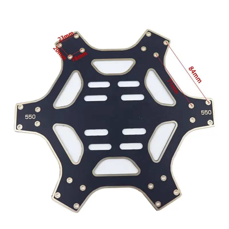 !【Top Deals】FPV F550 Hexa Frame Hexacopter PCB With Landing Gear Gimbal Protector Battery Plate For Flamewheel F550 HJ550