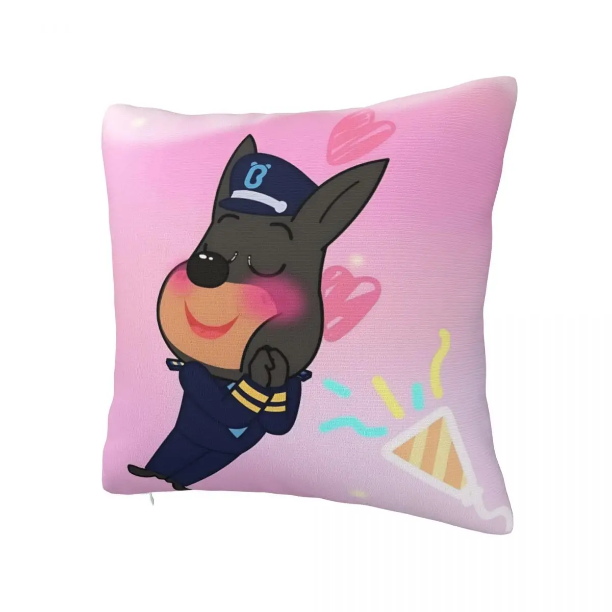 Pillow Cover Sheriffs Labradors Graphic Cushion Cover Kawaii Pillow Case For Chair Sofa Home Decoration Pillowcases