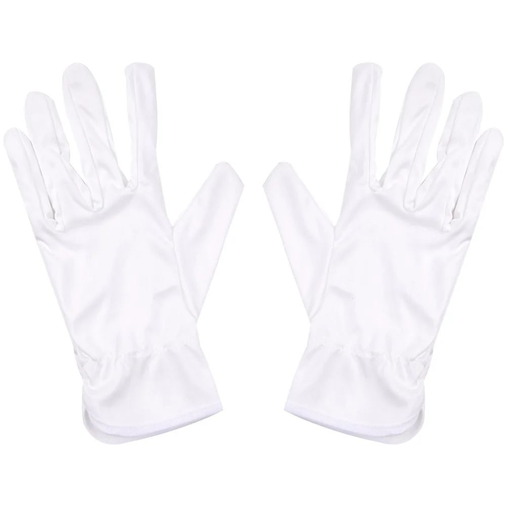 10 أزواج من قفازات الألياف الواقية الخالية من الغبار، قفازات عمل خفيفة الوزن قابلة للتمدد لبناء فحص العملات المعدنية والمجوهرات والبستنة #5