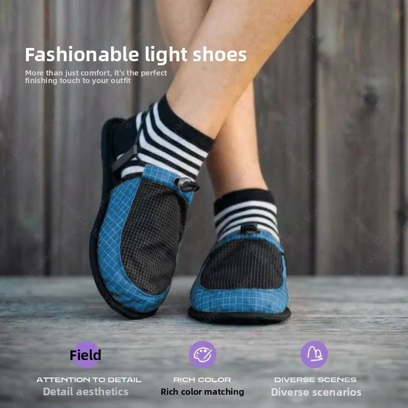 Portable, Ultra-light Folding Non-slip Travel Slippers for Beaches, Camping, Hiking, Hotels