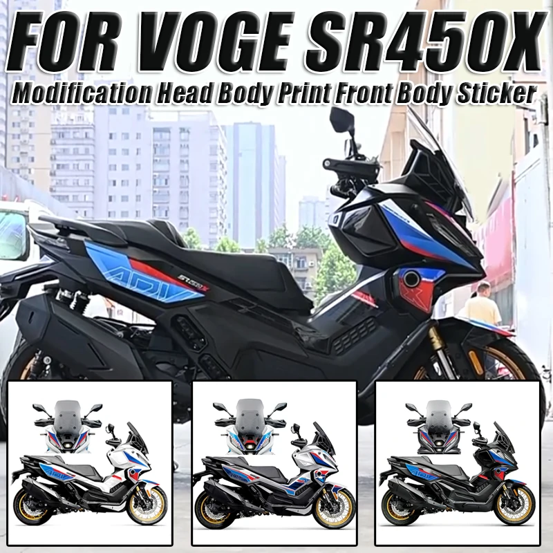 For VOGE SR450X SR 450X SR450 X 2026 Modification Head Body Print Front Body Sticker Decals Decorative Stickers Accessories