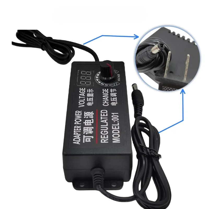 3-36V2A US EU UK AU Plug Voltage Adjustable Display Power Adapter Motor Motor Speed Switch Power Supply