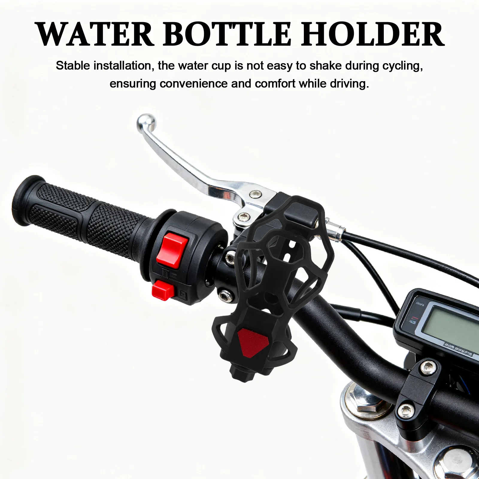 

Universal Motorcycle Cup Holder Durable Bracket for Water Bottles and Coffee Mugs Cup Holder for Bike Handlebars