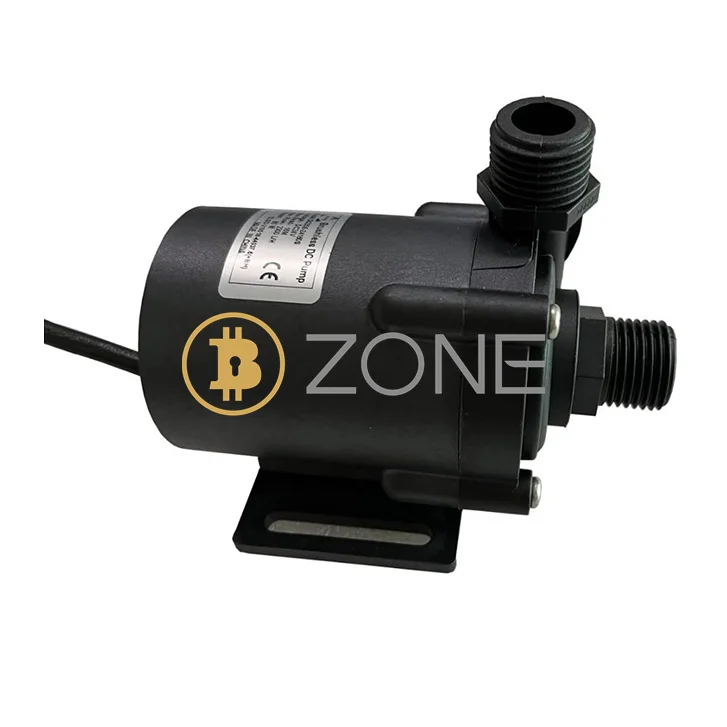 Asic Miner 12KW Water Radiator Pump Brushless DC Water Pump 24VDC 80W Rated Power Head 16 Meters For Whatsminer M53 M63 S19