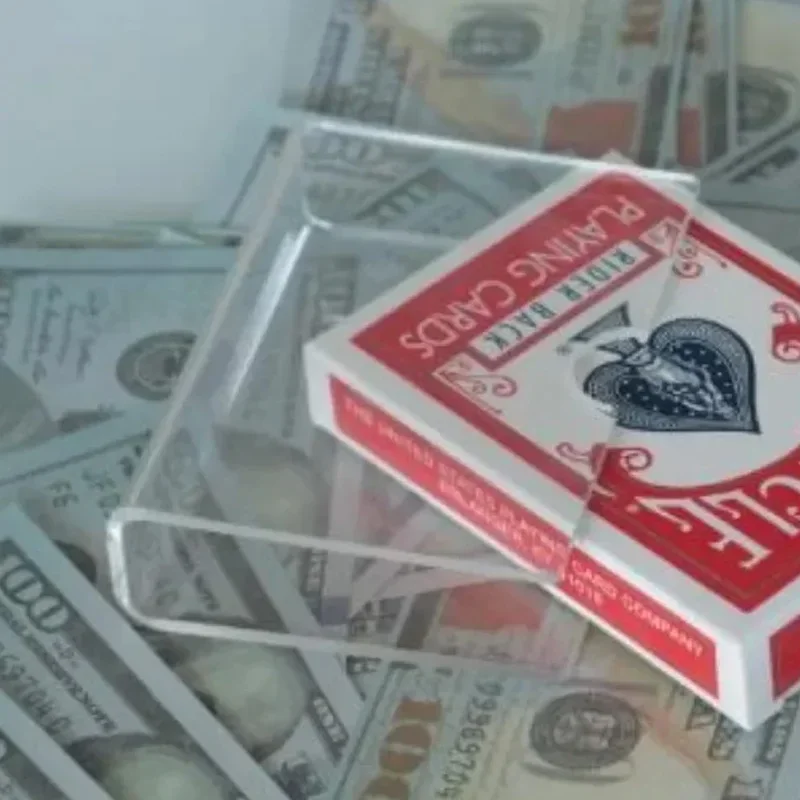 

Card Box to Cash by J.C Magic Tricks Card Box Changes to Bills Visual Transformation Magia Close up Illusions Gimmicks Props