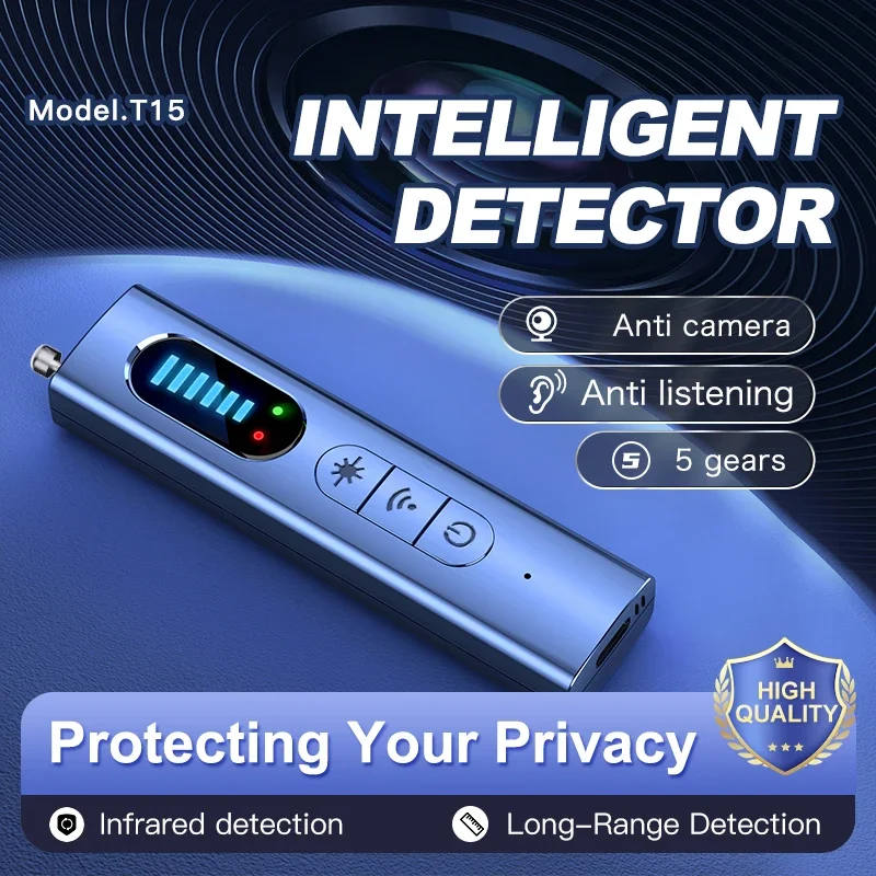 For Anti Spy Detector Hidden Camera T15 Professional  Hidden Camera Detector GPS Wiretapping Search Devices Security Protection