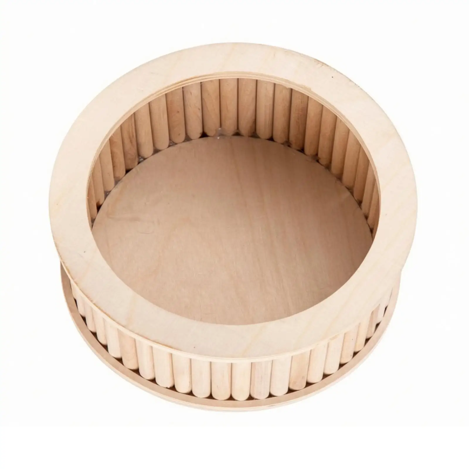 Hamster Sand Bath Enclosed Wooden Sand Bath Burrow Box Easy to Clean Litter Pan