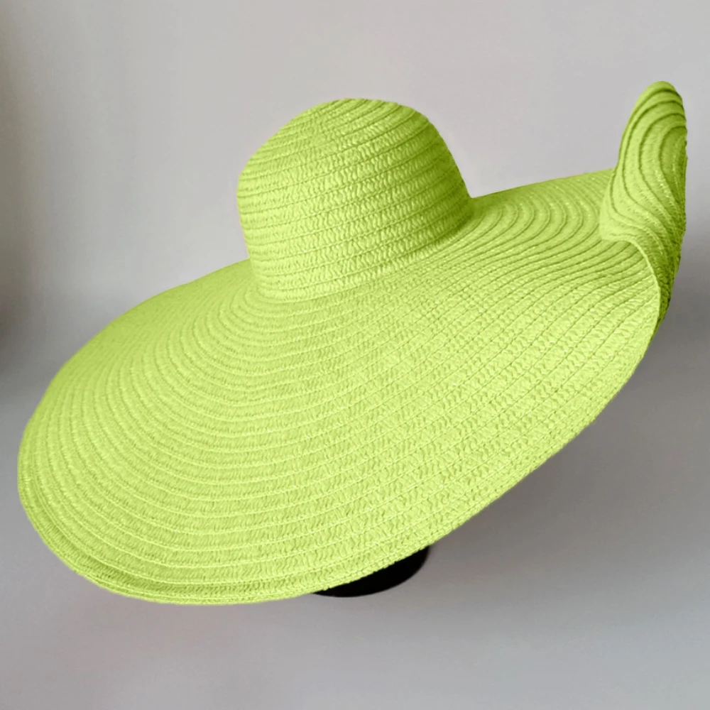 HT5081 Packbarer Strohhut für Damen mit Breiter Krempe Sommer-Sonnenhut Großer Strandhut für Frauen Outdoor-Reise Faltbarer Floppy-Hut – Detail 17
