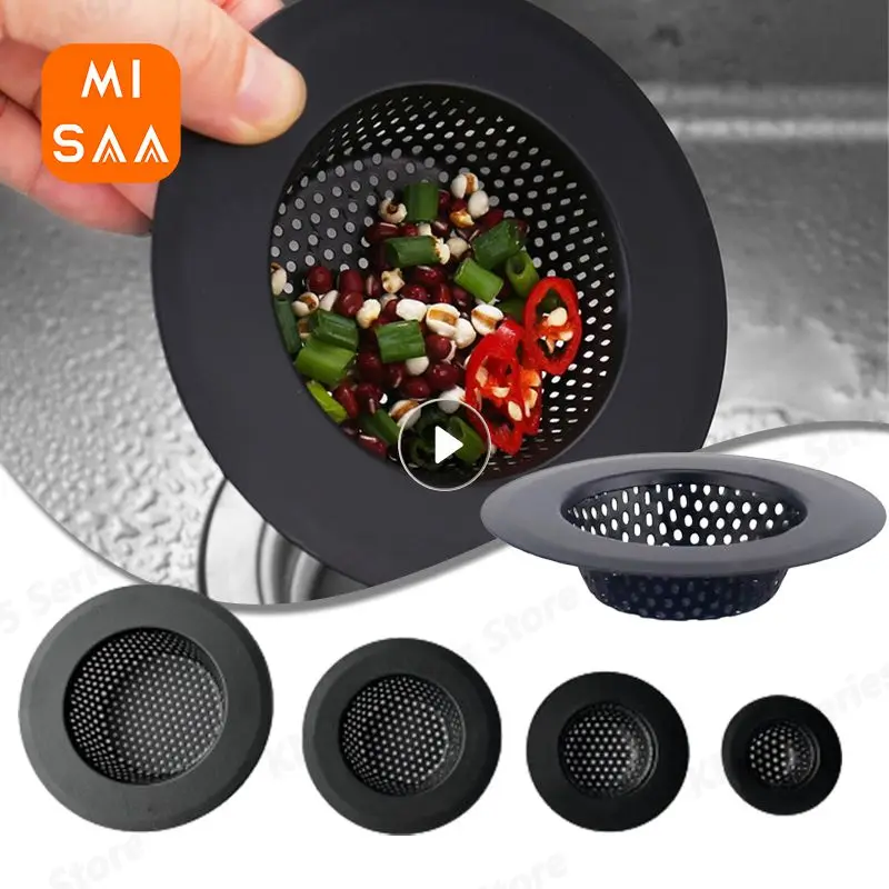 Kitchen Sink Filter Trap Stainless Steel Mesh Strainer Food Slag Drainer Bathroom Shower Floor Drain Hair Catcher Stopper Tools