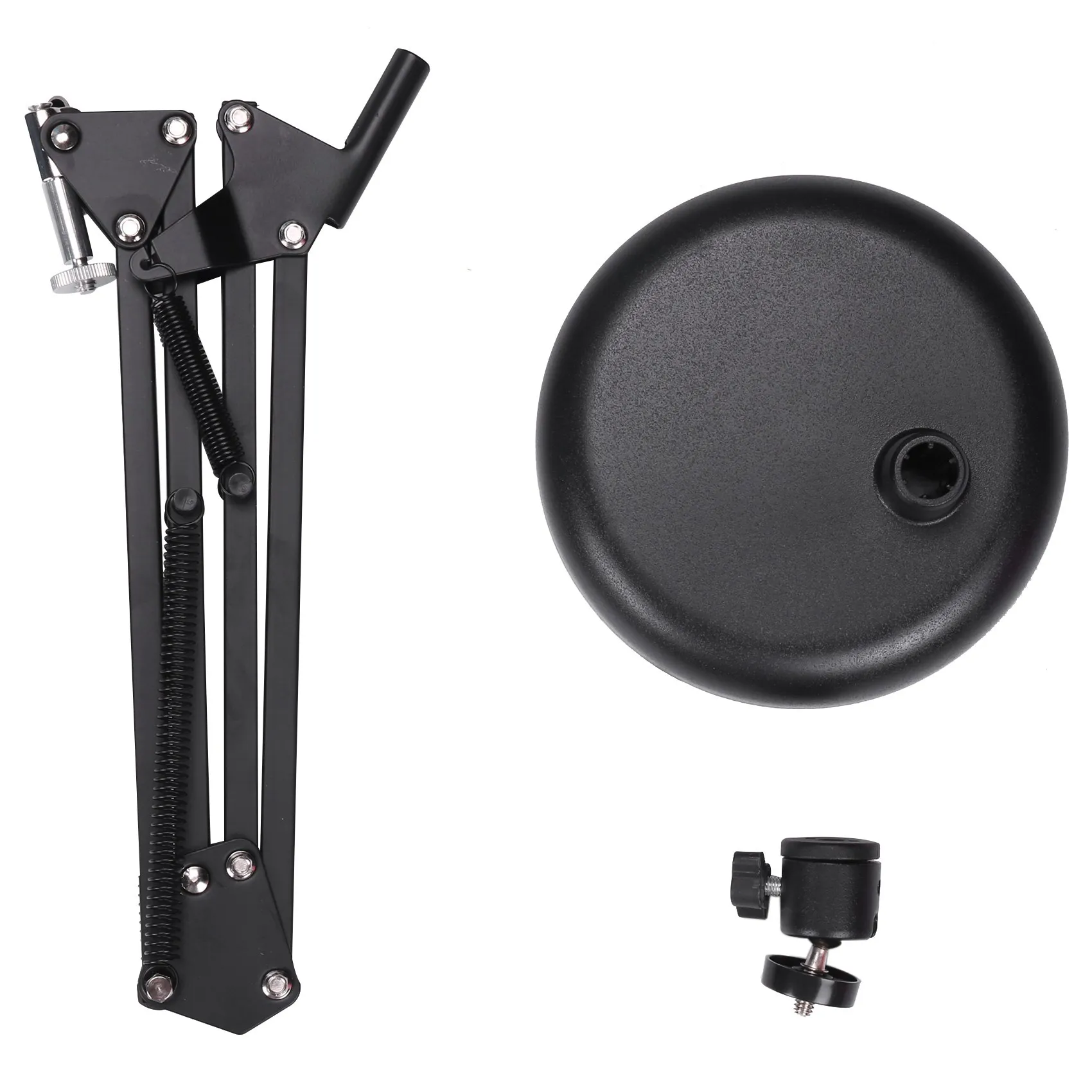 

A32R-Webcam Stand For Desktop Suspension Boom Scissor Arm Stand With Upgraded Round Base,For Logitech Webcam