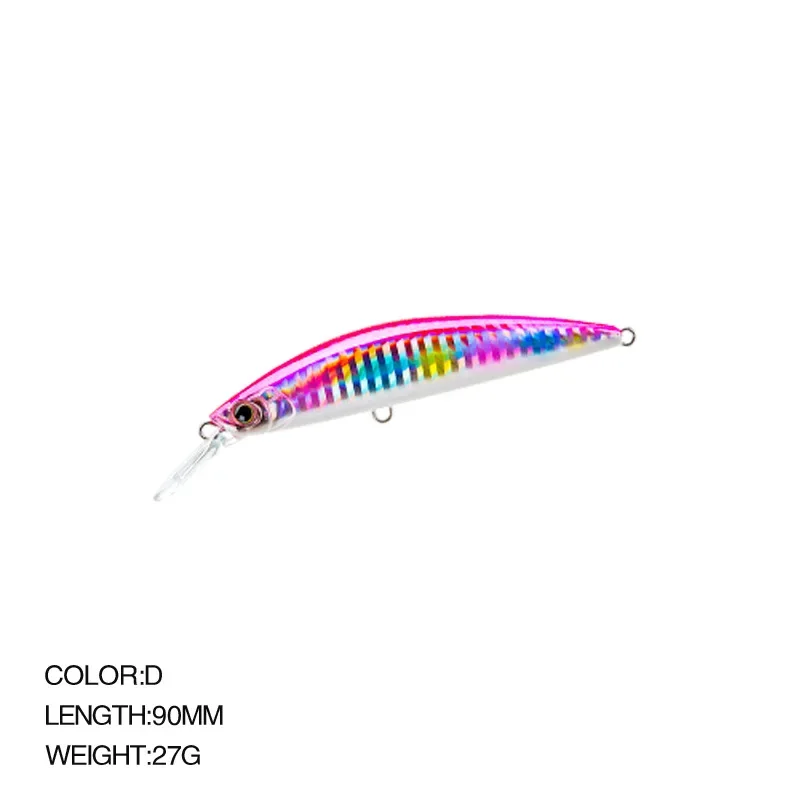 90mm 27g 110mm 37g Sinking Minnow Lure Diving Trolling Japanese Fishing Wobblers Artificial Bait Isca Pesca Minnow Bass lure