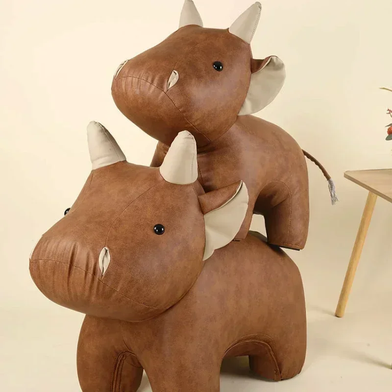 Creative animal stool floor handmade shoe change stool housewarming cream style ornament gift Hot sales