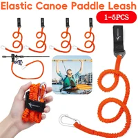 Correa elástica para remo de canoa y Kayak, correa de seguridad para tobillo para Surf, cuerda enrollada ajustable para tabla de carrocería, cuerda antipérdida, 1-5 uds.