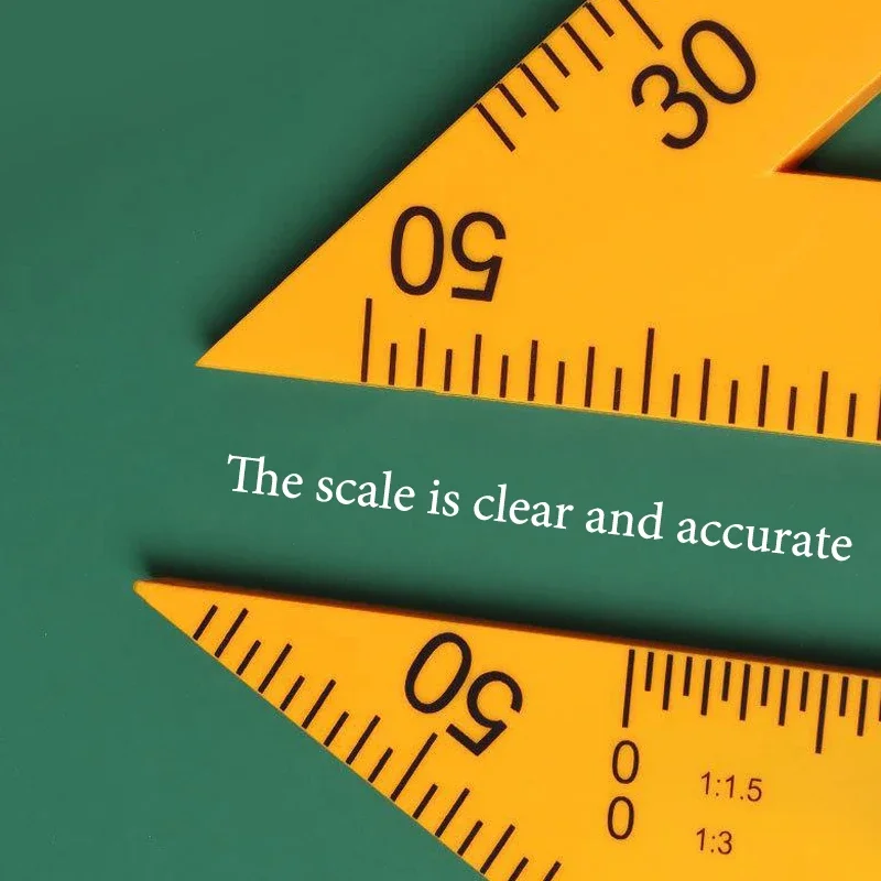 Large magnetic triangle set for teaching compass protractor Special magnetic triangle blackboard for teachers to draw circles.