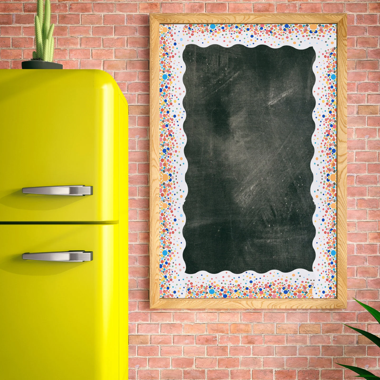 

1 Roll Blackboard Sticker Decals Bulletin Board Border Strips Waterproof Classroom Wall Decor For School Office Teaching