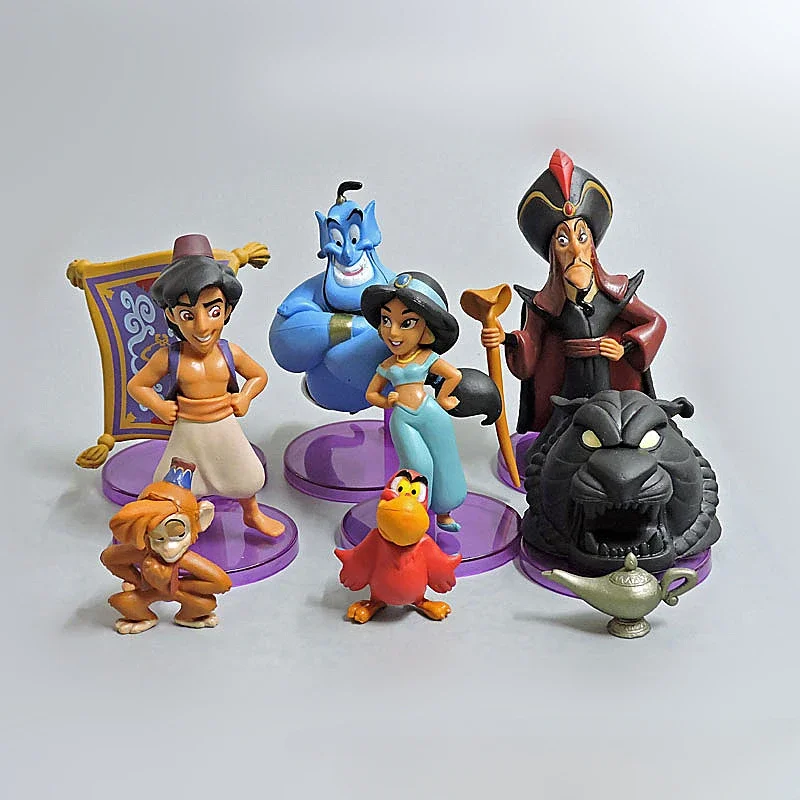 

3-9cm One Thousand and One Nights Aladdin Magic Lamp Jasmine Princess Handmade Home Toy Desktop Decoration Cake Decoration gifts