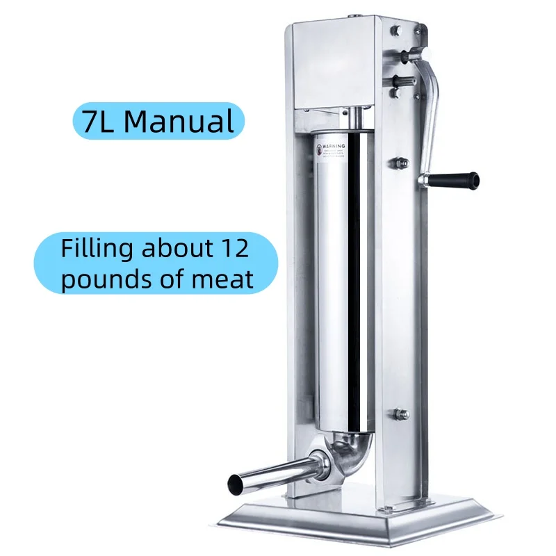 Meat Chopping Kitchen Aid Sausage injector Manual 7L Automatic Sausage Maker Vertical filling machine
