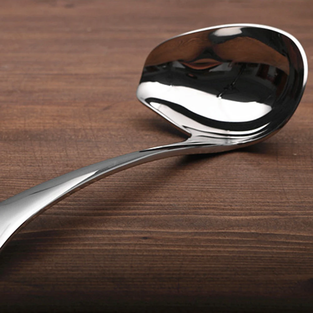 

Sauce Spoon Drizzle Silverware Tableware Cutlery Stainless Steel Soup Spoons Kitchen Long H Rust Resistant Smooth