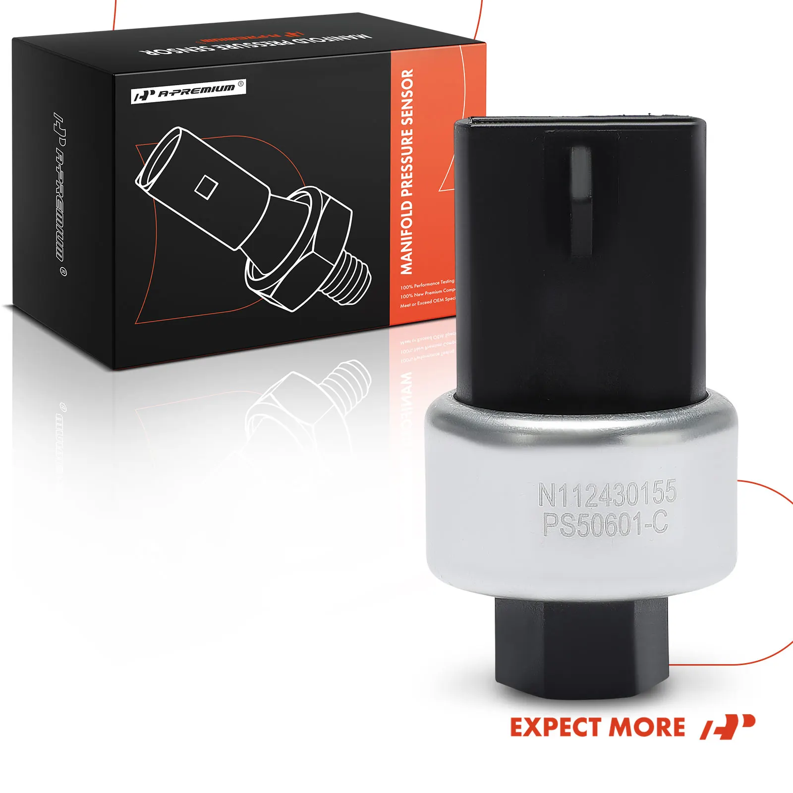 A-Premium A/C Clutch Cycling Switch for Ford F-150 F-250 Explorer 94-96 F-350 F-Super Duty 94-97 F-53 Motorhome Chassis 1994 8