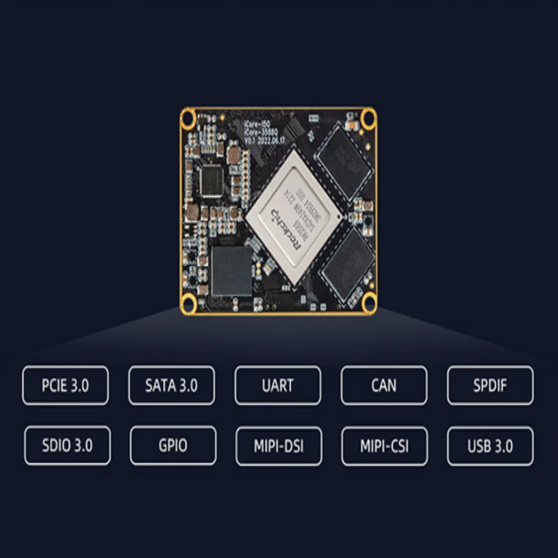Rockchip rk3588 icore 3588q firefly 8k aiコアボード,公式プロセッサ,64ビット