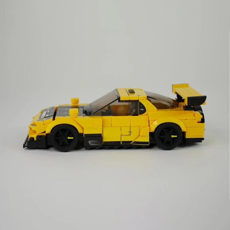 City Car Speed Racinger Model MOC Building Bricks Sportscar RX-7 Modular Technology Gifts Holiday Assemble Children Toys Suit