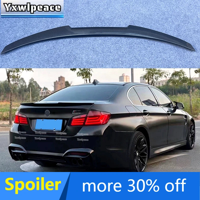 

M4 Style Carbon Fiber/ABS Glossy Black Rear Trunk Lip Spoiler Wing For BMW F10 5 series 520i 525i 528i 535i 550i 2010-2017