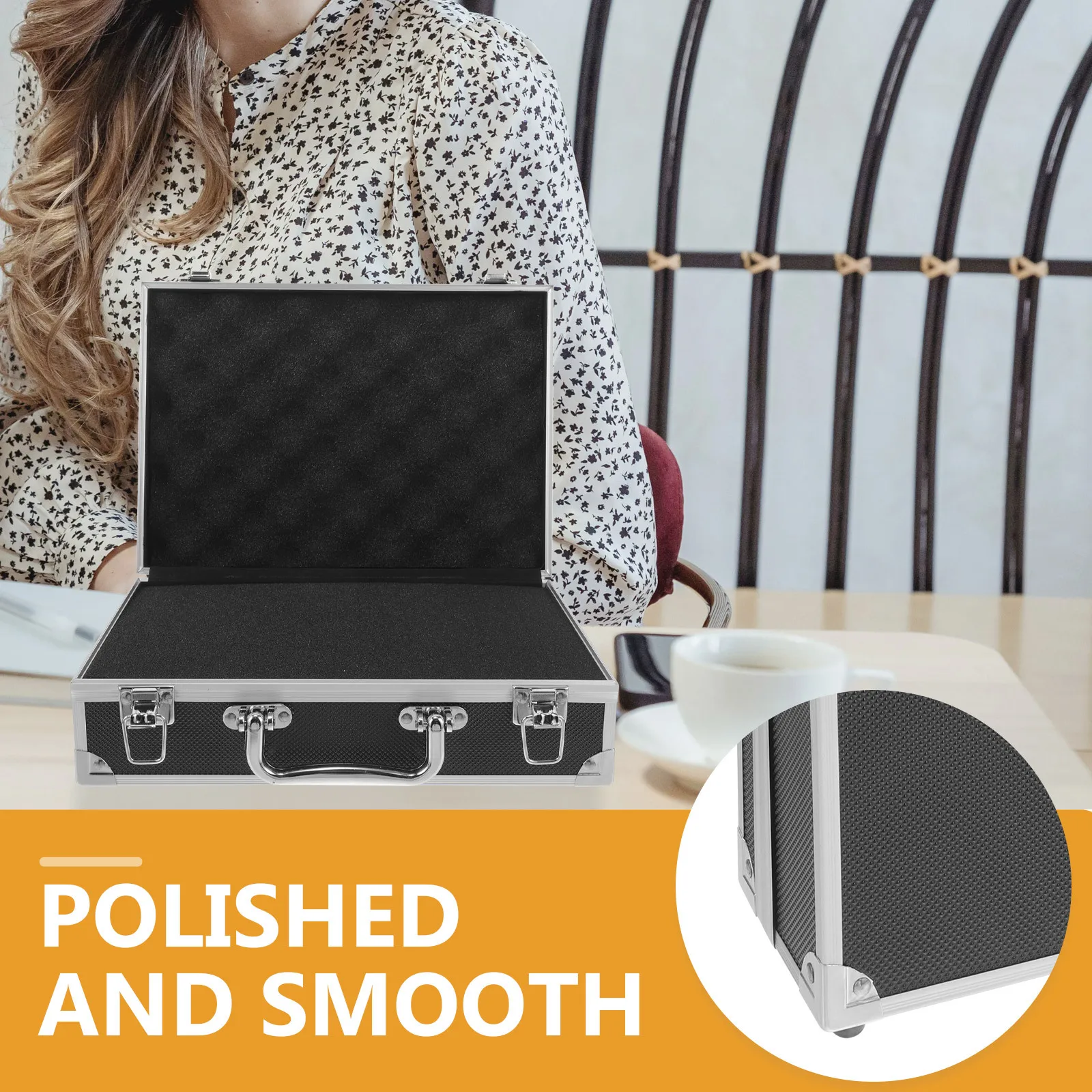 Aluminum Alloy Tool Box Hard Briefcase Portable Storage Case For Tools Instruments Men Metal Carrying Case Waterproof