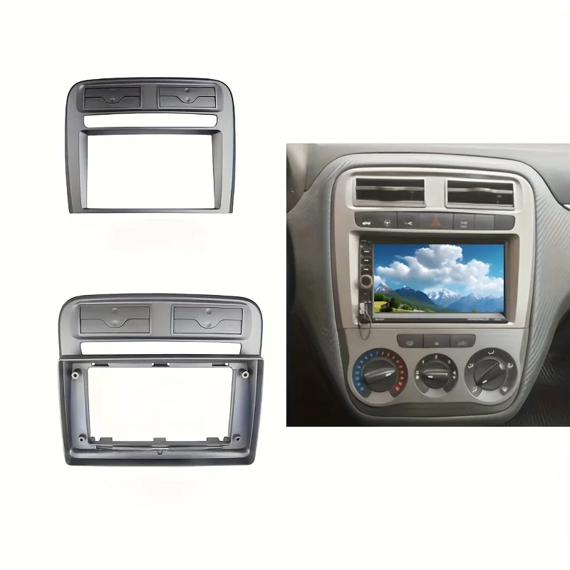 Marco de coche Fascia Android Radio Dash Kit de panel de montaje estéreo para FIAT GRAND PUNTO 2005-2009 LINEA/2007-2014 (9 pulgadas LHD)