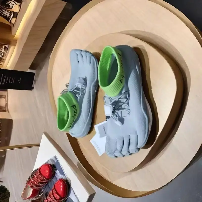 

2026 Large Size Women's And Men's Indoor Five Finger Shoes Soft Soled Anti Slip Women's Sports Yoga Shoes Men's Fitness Training