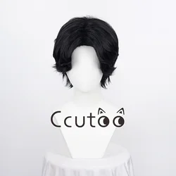 Anime Portgas D. Ace Short Black Wig Heat Resistant Synthetic Hair Cosplay Wigs + Wig Cap