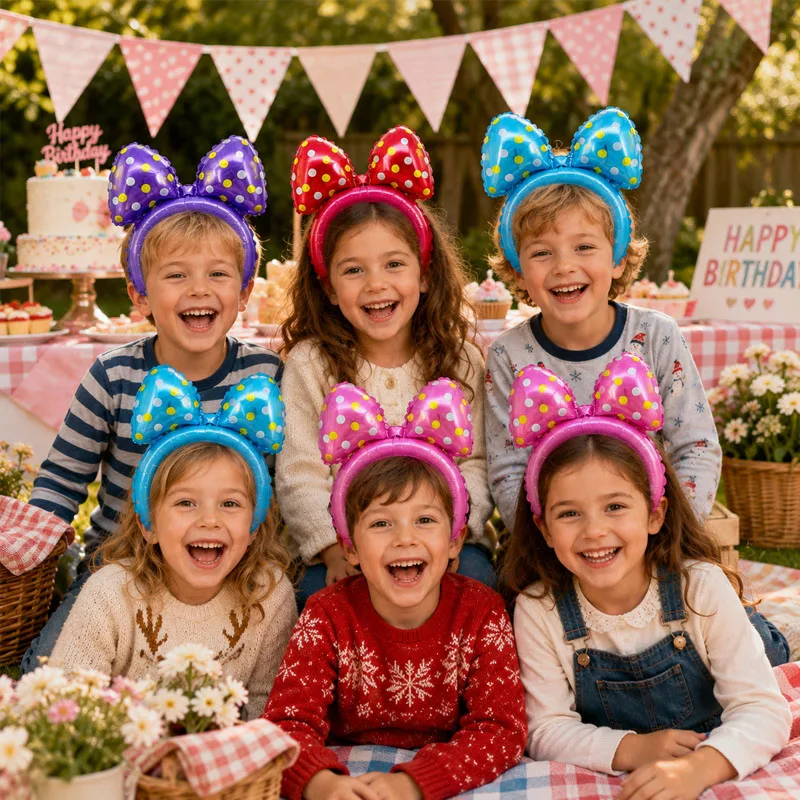 26pcs bow tie headband balloons, Merry Christmas, Christmas balloons, party balloons, party decoration balloons, random color