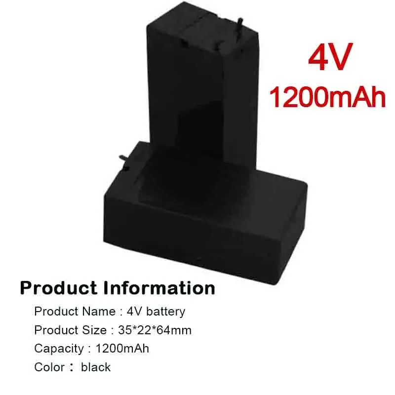 For LED Lamp Headlights Flashlight High Capacity Rechargeable Batt 4V 1200mAh Lead Acid Batteries