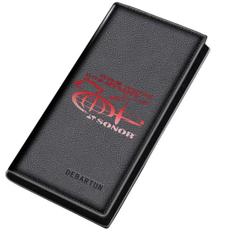 Drum world,music,Sonor brand,play rhythm Men's Long Wallets Business Stylish Printing Design Casual Use Christmas Valentine's Fa