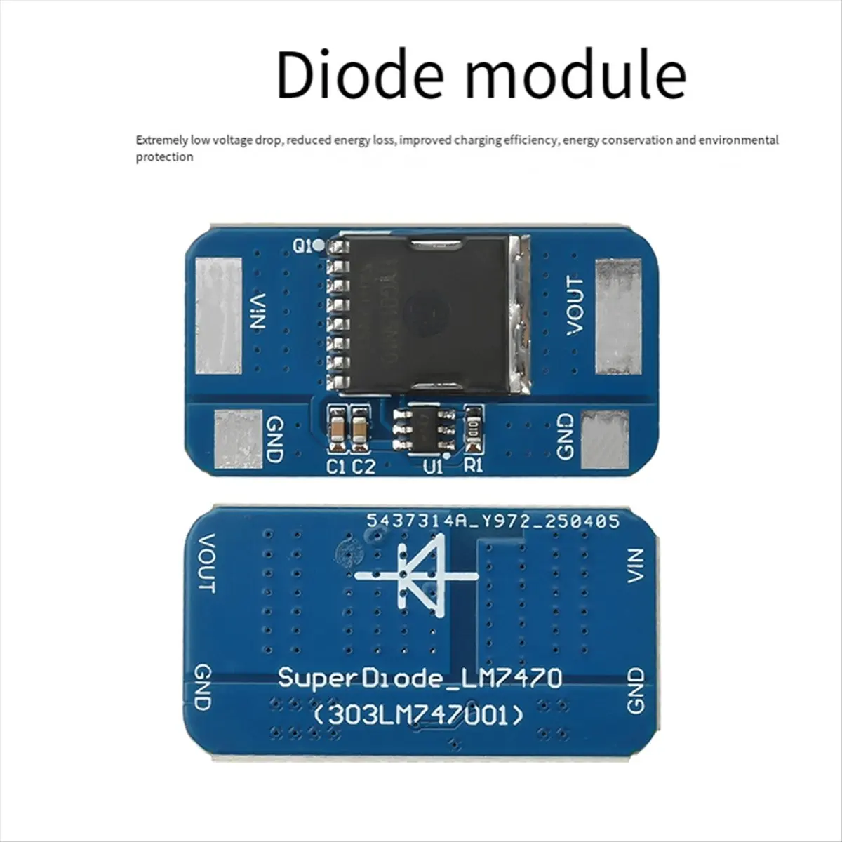 M85K Ideal Diode Module Backflow Prevention Ideal Diode Rectifier 5-30V 10A DIY Electronic Kit