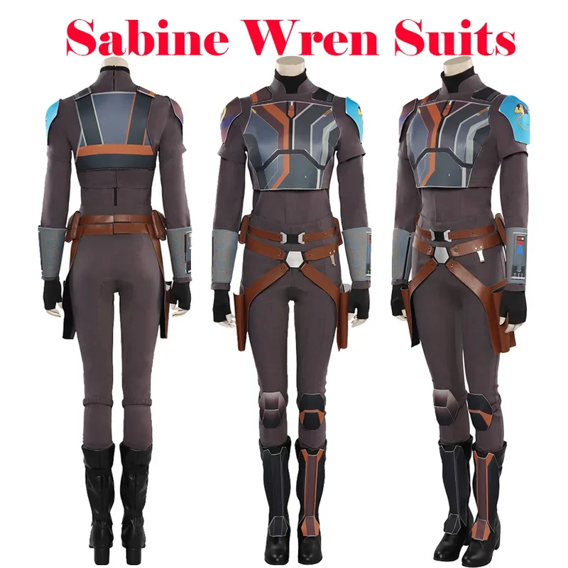 

FC6Sabine Cosplay Fantasia Uniform Movie Space Battle Wren Shirt Pants Suits TV Costume For Adult Women Halloween Party Clo@FC8！