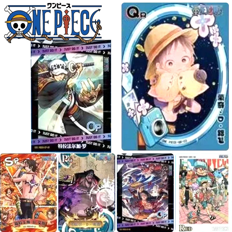 

One Piece Monkey D. Luffy QR OP card Roronoa Zoro Sanji Rare Collection Card Christmas Birthday Gift Game Toys Collection Card