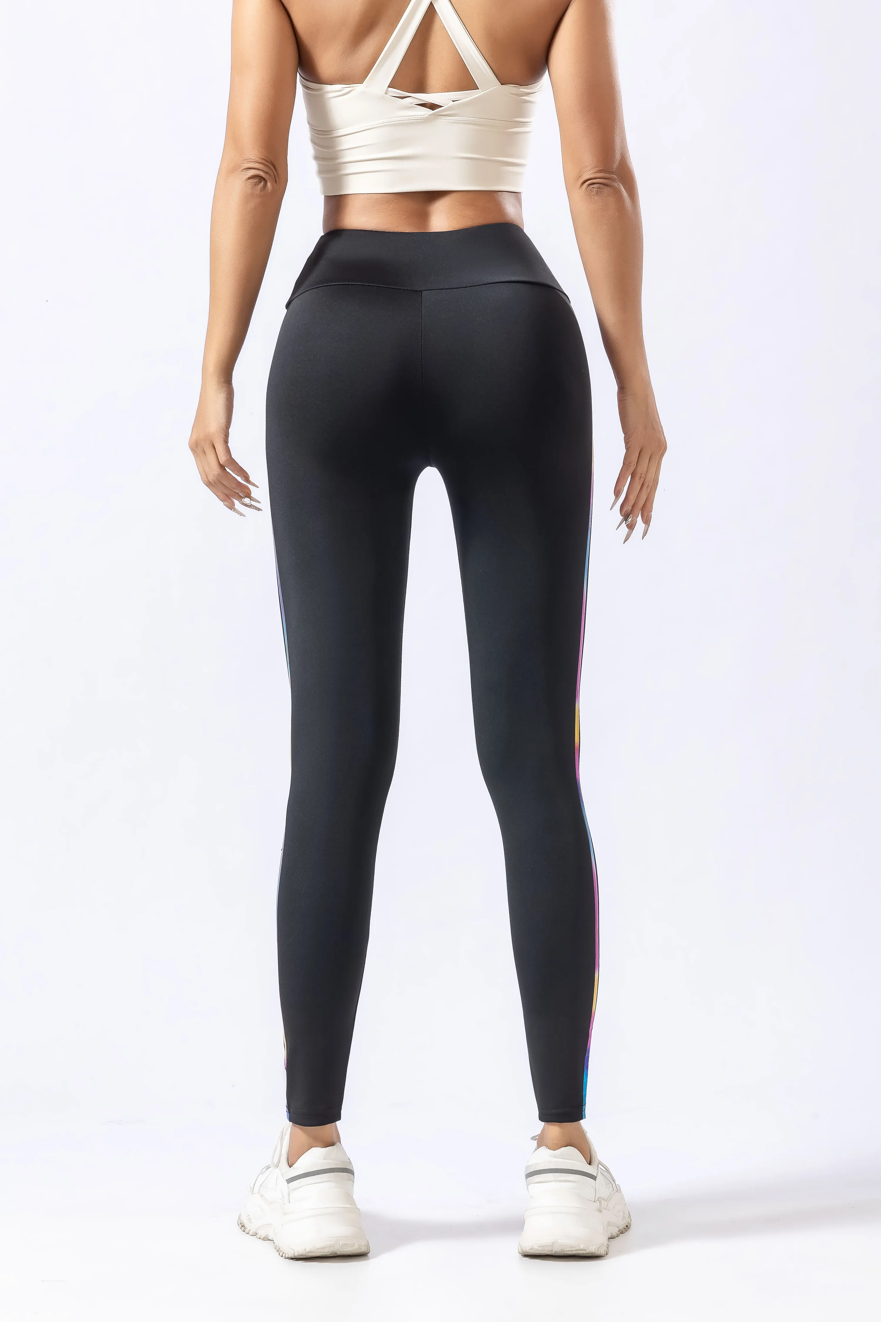 Women's Slim Fit Sports Pants, Spring & Autumn Cool Fabric Plus Size Slimming Fitness Long Pants, Versatile Running Training