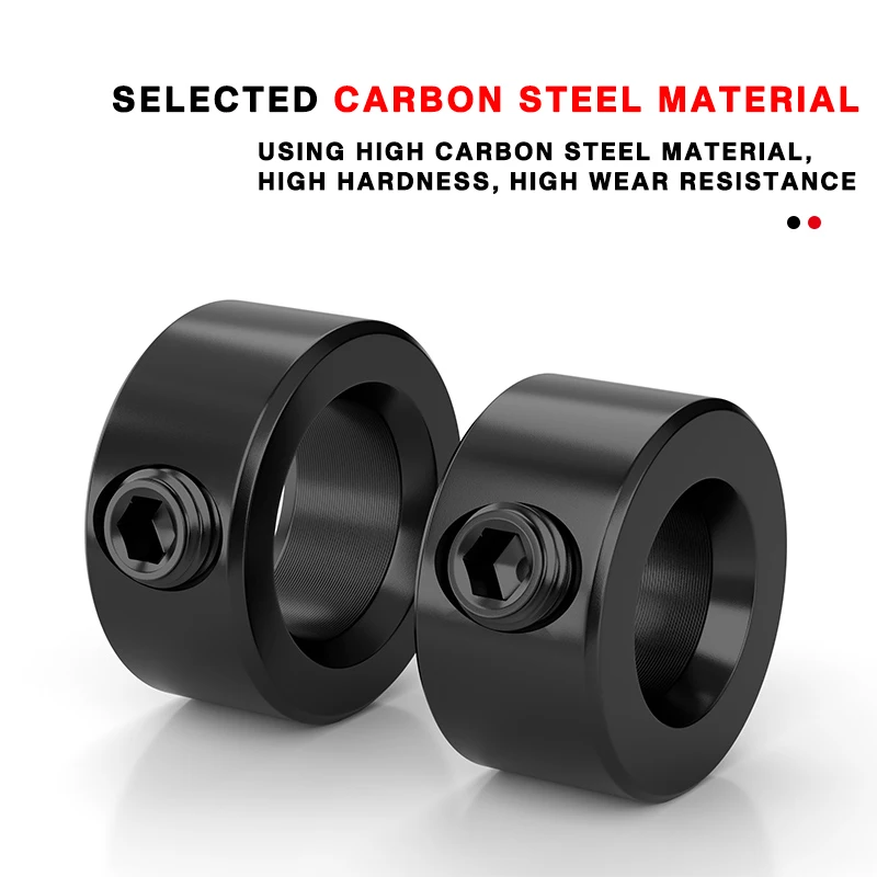 GB884 แหวนล็อคแหวนคงที่ปลายเพลาแสงสกรูด้านบนหยุดแขนจํากัดการวางตําแหน่งแหวนหยุด