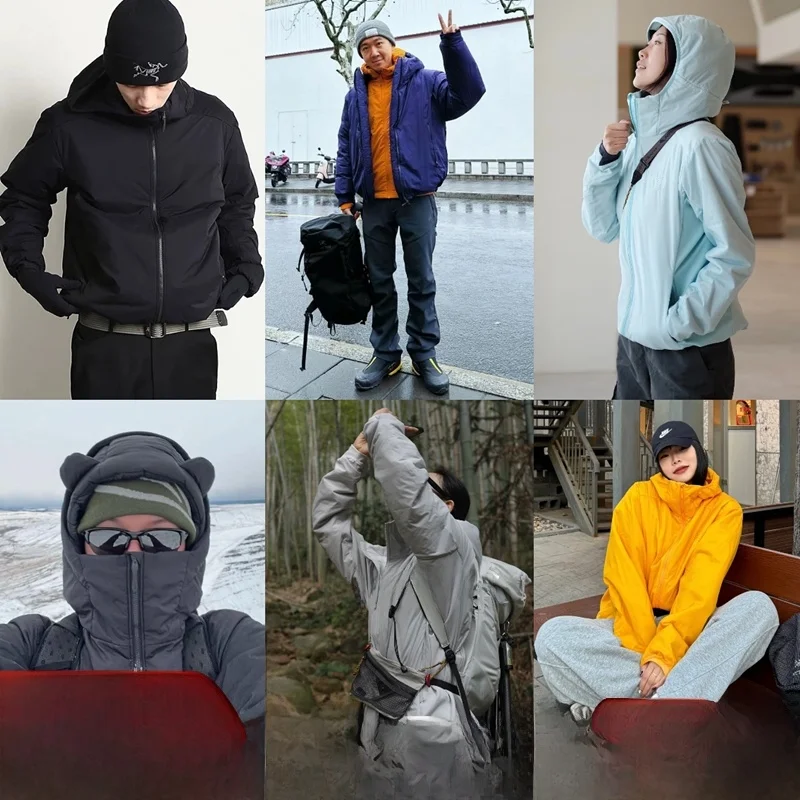 

Распродажа в конце года: Элитная зимняя легкая теплая куртка с капюшоном для пар, мужская верхняя одежда, модный городской стиль