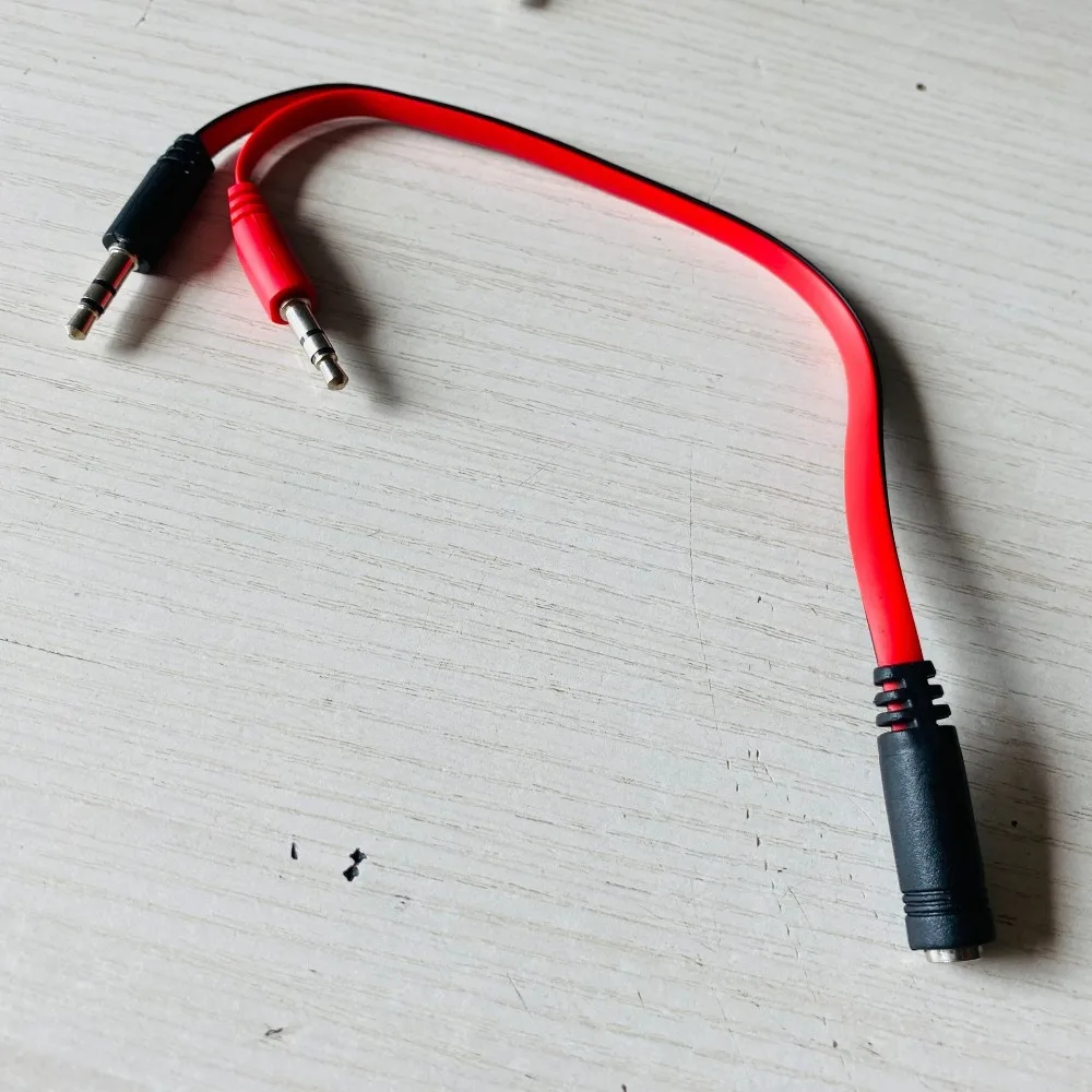 1 Male To 2 Female 3.5 Jack Audio Splitter Cable Audio Cable 1 Female To 2 Male Adapter Cord Stereo