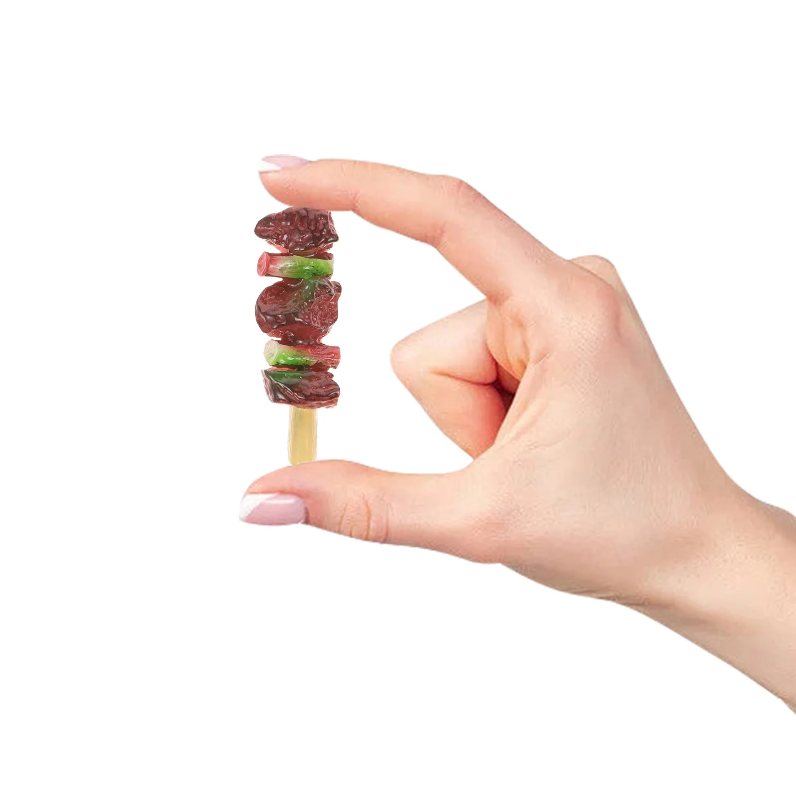 5 قطعة سلاسل الشواء محاكاة اللحوم المشوية الغذاء وهمية الاطفال المطبخ اللعب الغذاء التظاهر الشوي مجموعة التعليمية مونتيسوري ل #3