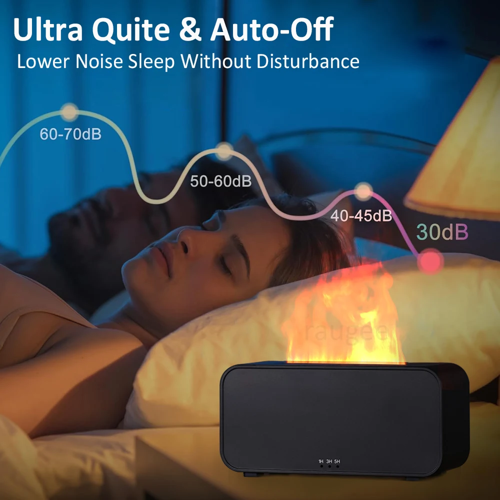 لهب المرطب زيت طبيعي الناشر رائحة المرطب المنزل الروائح العطر الناشر النار المرطب مع ضوء الليل