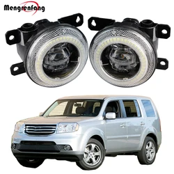 2 X 30W LED Angel Eye Fog Light For Honda Pilot 2012 2013 2014 2015 Car Front Bumper Fog Daytime Running Lamp DRL H11