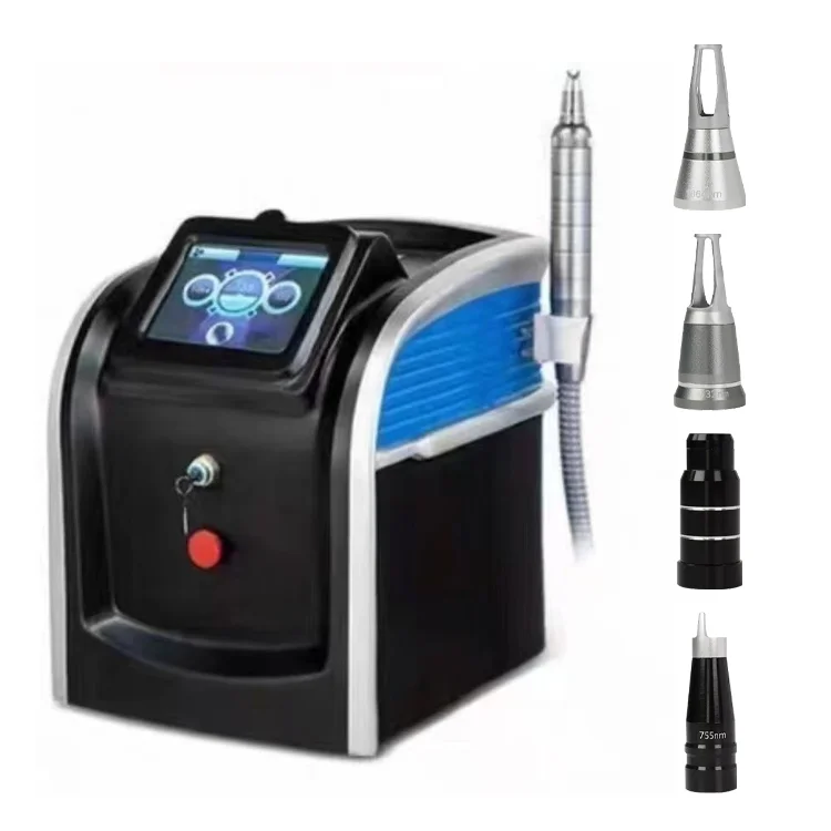 

ND:YAG 1064NM Q-switch Pico Way Second Laser Tattoo Eyebrow Removal Machine Black Doll Skin Rejuvenation 2025
