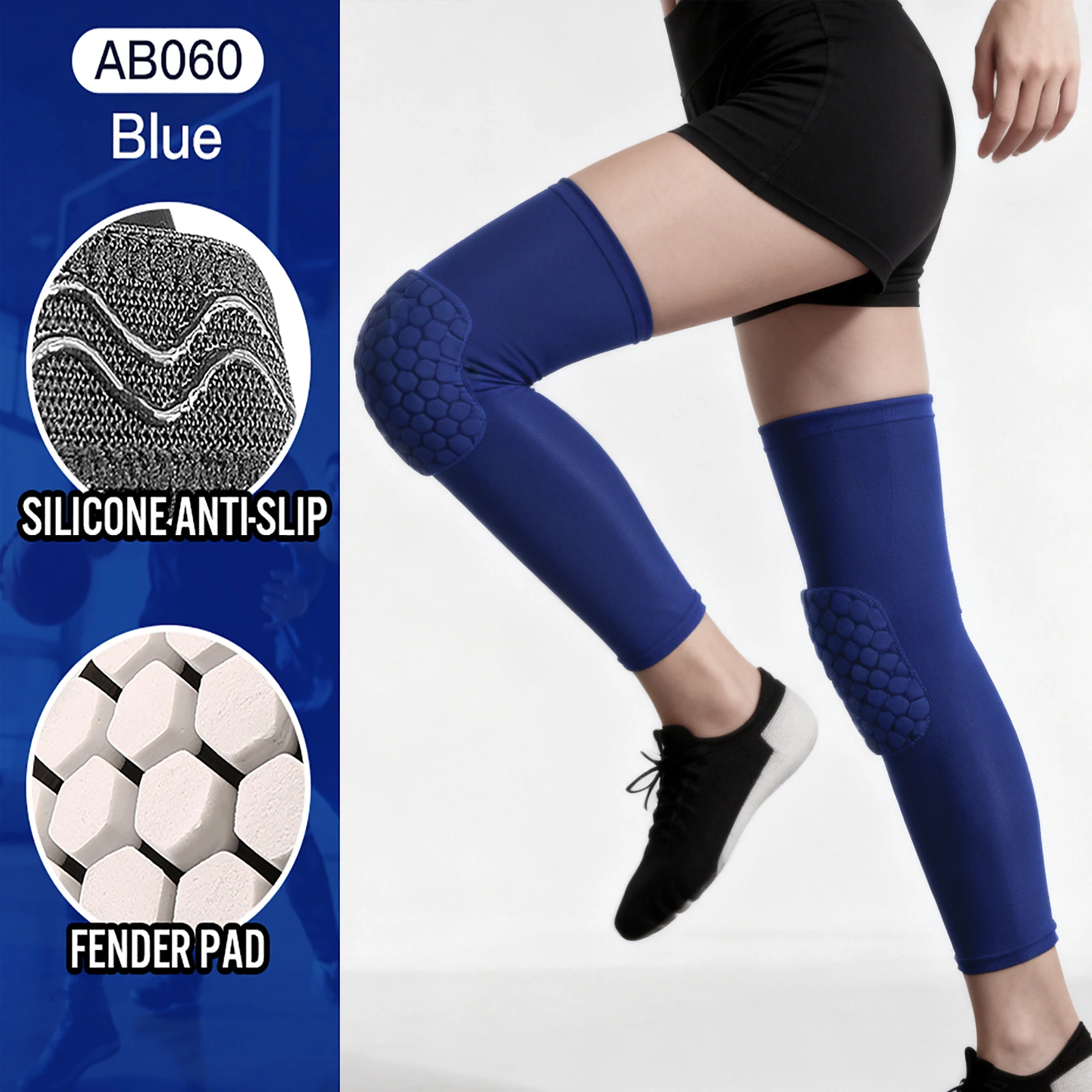 

Ортопедический наколенник с сотовой пеной, компрессионный бандаж для баскетбола, волейбола, фитнеса, спортивная поддержка для ног