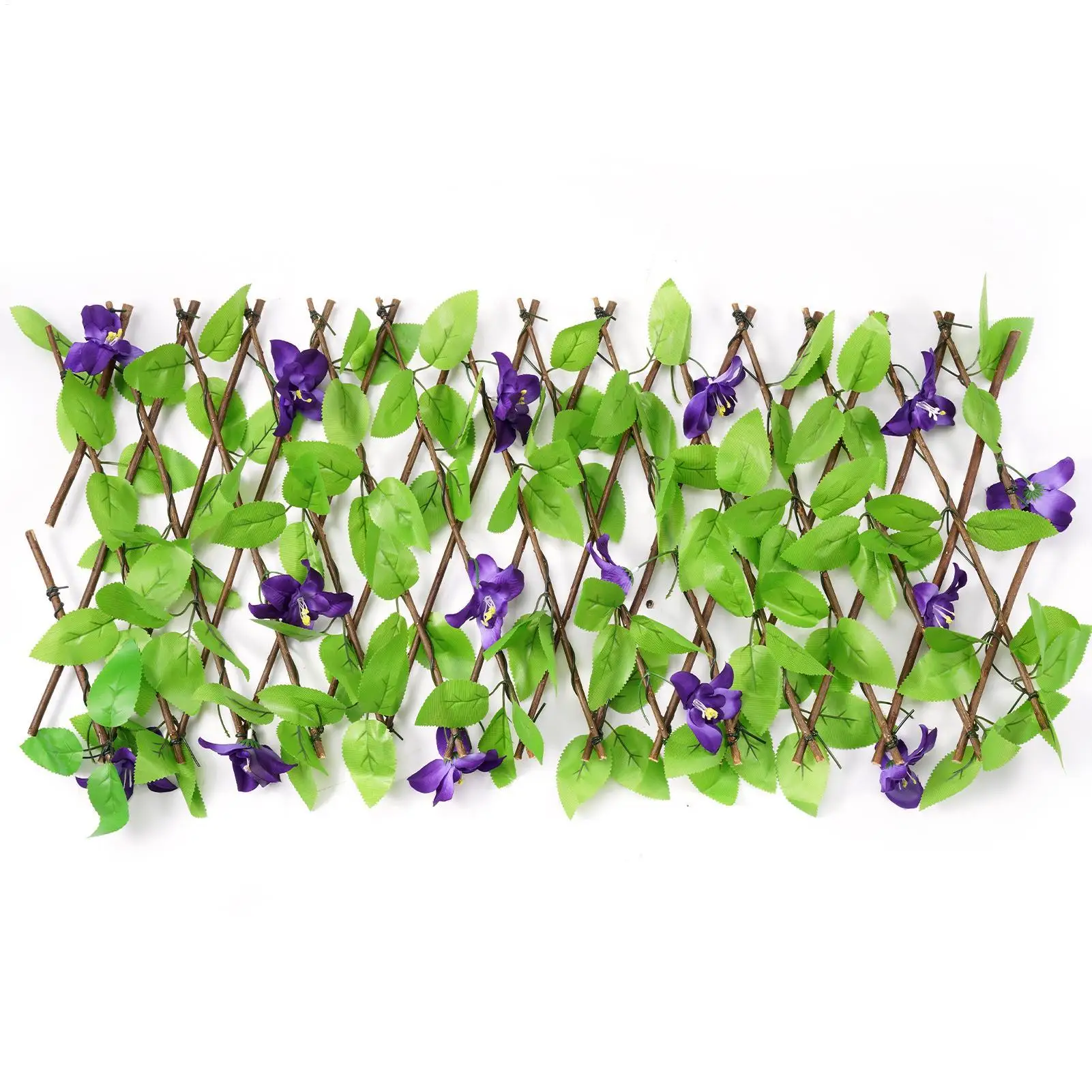 Balkon-Sichtschutz wie abgebildet, künstlicher Holzzaun, Blatt-Sichtschutz, einfache Installation, Barrierezaun, anpassbare Abmessungen