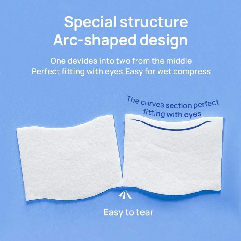 60Pcs/Set Disposable Makeup Cotton Water Saving Cotton Pads Skin Friendly Facial Cotton Pads Wipes Soft Makeup Remover Pads