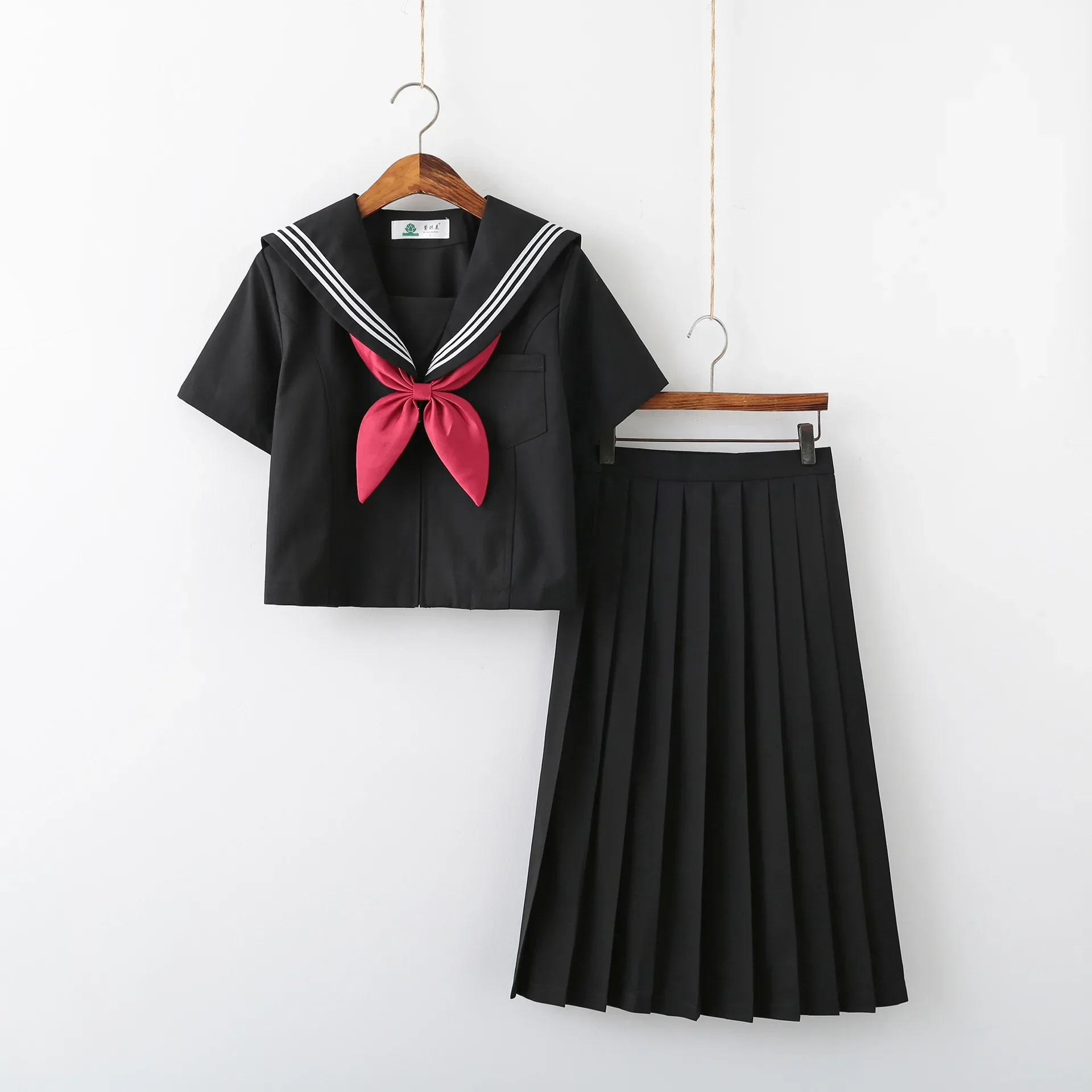 Uniforme JK de moda coreana, uniformes escolares japoneses de manga corta de verano, conjuntos de marinero para niñas, Falda plisada, disfraz COS, bata para mujer